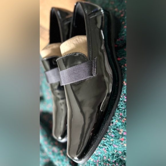 Calvin Klein Bernard Patent Leather Loafers NWT Black Slip-On Size 10 Wide main image 13